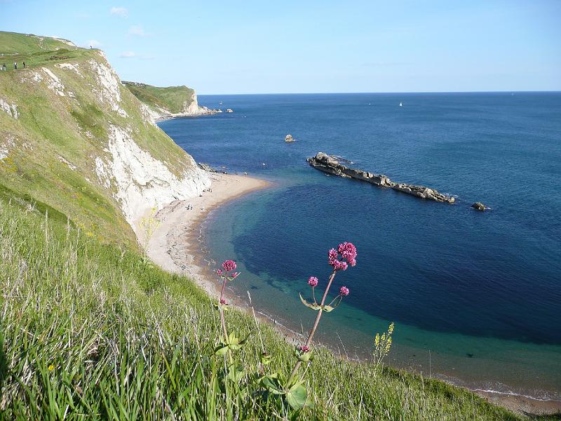 P1000300- Trait de cote a Lulworth.JPG - Trait de côte à Lulworth